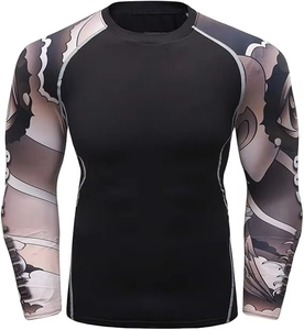 Chemise de bain UV pour homme à manches longues, protection contre les éruptions cutanées, imperméable, séchage rapide, pour le surf et la natation - Product Image 3
