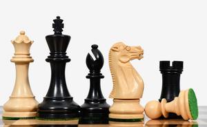 Trendy CB Grandmaster Staunton Chess Pieces Set Ebonized And Natural Boxwood 3.75 King Luxury <b>Wooden</b> Chess Set - Product Image 2