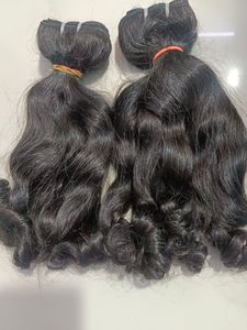 100 pour cent indien Temple cuticule aligné bébé bouclés non transformés trame de cheveux humains Extensions de tissage paquets de cheveux vierges en gros - Product Image 2