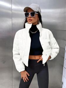 Chaqueta de Invierno Acolchada con Cierre y Botones a Presión Estilo Diseñador de Moda, Chaqueta Corta Acolchada para Mujer, Gran Venta - Product Image 5