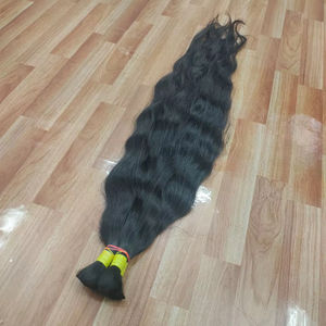 ผมแท้จากอินเดียใต้ แบบลอนหลวม 100% ไม่ผ่านการแปรรูป จัดเรียงเกล็ดผม สำหรับต่อผม - Product Image 1