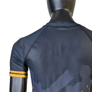 <b>BJJ</b> <b>Rashguard</b> Unisex Custom Wholesale Sublimation Printed Short Sleeves Brazilian Jiu Jitsu Grappling Breathable Quick Dry - Product Image 4