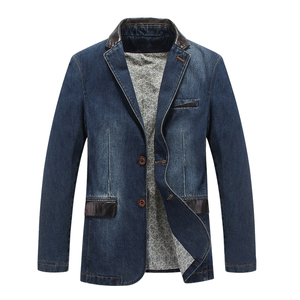 Saleh Enterprises Casual Men Regular Fit <b>Denim</b> Jacket 100% Cotton Windproof Stone Wash Embroidered Y2K Urban Fashion <b>Coat</b> - Product Image 2