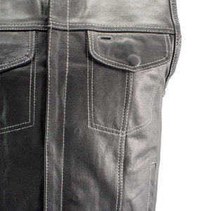 เสื้อยีนส์ Biker Boys สำหรับเด็กโต HD Riders ไซส์ใหญ่พิเศษ ชุดมอเตอร์ไซค์แบบกำหนดเอง กลุ่มนักขี่มอเตอร์ไซค์ คลับฤดูร้อน - Product Image 3