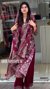 Traje Salwar Kameez Informal Reversible con Estampado Especial para Festivales, Top y Pantalones Plazzo con Dupatta - Product Image 6