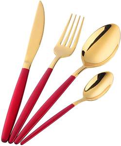 Juego de Cubiertos de diseño único de alta tendencia, suministros para restaurante, cucharas decorativas para fiesta de boda real y tenedor de cocina - Product Image 3