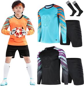 Ensemble maillot et short de gardien de but de football pour garçons, tenue de gardien de but à manches longues pour enfants et jeunes - Product Image 1