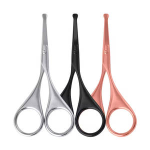 Tijeras Manuales para Recortar el Vello de la Nariz y las Orejas con Punta Redondeada de Seguridad para un Recorte Preciso - Product Image 1