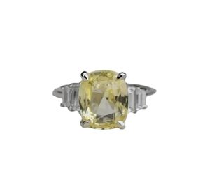 Bague pour femme Citrine naturelle et pierre précieuse CZ novembre pierre de naissance mariage délicat noël bijoux faits à la main 925 bague en argent Sterling - Product Image 3