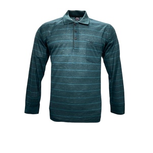 Camiseta de Manga Larga a Rayas para Hombre, Hecha de Tela Suave y Cómoda 30/1, Ropa Casual para Hombre - Product Image 5