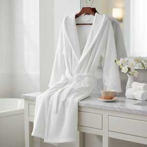 Peignoir unisexe décontracté en coton turc 100 %, poids lourd 990g, ultra absorbant et doux, idéal pour la maison et le spa, fabriqué en Turquie, export. - Product Image 4