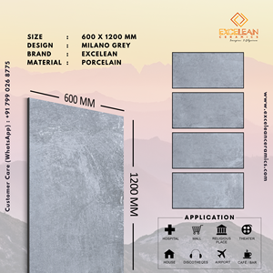 Carreaux de porcelaine modernes en bois métallisé mat de conception européenne 60x120mm 24x48 pouces 600x1200 MM fabriqués en Inde Azulejos Pisos - Product Image 3