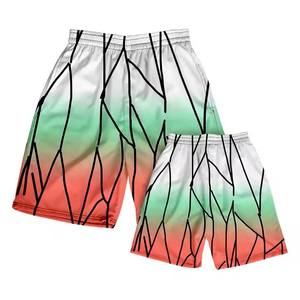 Short en maille à sublimation respirant personnalisé pour hommes et femmes, idéal pour la course à pied et le fitness - Product Image 3