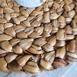 Round woven water hyacinth <b>placemat</b> Eco friendly products Made in Vietnam <b>Table</b> decoration Woven <b>Placemat</b> Wholesale - Product Image 2