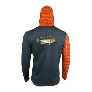 Sudadera con capucha de pesca de 100% poliéster, camiseta de manga larga de secado rápido, Jersey de pesca con protección UV, sudaderas personalizadas de todas las tallas - Product Image 3