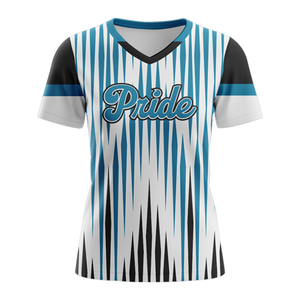 Camisetas de Softbol Personalizadas para Mujer, Transpirables, de Secado Rápido, Cuello Redondo, Uniformes de Equipo, Impresión por Sublimación, Bordado, Botones - Product Image 1