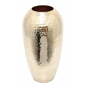 Vase à fleurs moderne en laiton brossé et poli contemporain et élégant artisanat indien le plus vendu pour la décoration de jardin à la maison - Product Image 5