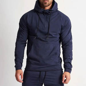 Traje de jogging con logotipo personalizado, chándal informal para hombre, ropa de entrenamiento de color sólido, chándal para hombre, chándal para hombre - Product Image 3