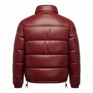 Blouson Bomber matelassé à capuche en cuir de mouton isolé sur mesure de qualité supérieure, imperméable et écologique, pour un confort quotidien en hiver - Product Image 6
