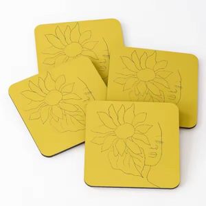 Quick Response Acacia Wood Over Printed <b>Tea</b> Serving Coasters 4 Pieces <b>Set</b> Customized Handcrafted Manufacturer <b>Wooden</b> Coaster - Product Image 3