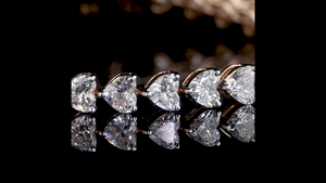 Pulsera de Tenis con Diamantes Cultivados en Laboratorio, Diseño de Corazón |   OEM/ODM Personalizado Disponible - Product Image 3