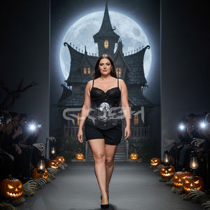 Corsé con estampado de Castillo Gótico Mágico, con varillas de acero de alta resistencia, para entrenamiento de cintura, tipo underbust, talla grande, para festivales y cosplay - Product Image 5