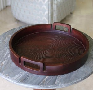 Bandeja de Madera Decorativa, Moderna y Ecológica, Apta para Alimentos, para Servir Aperitivos, Cupcakes, Charcutería, Regalo de Inauguración de Casa - Product Image 4