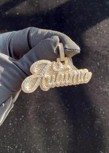 Collar con Colgante de Nombre Personalizado con Diamante Moissanite VVS con Certificado GRA, Chapado en Oro y Plata 925, Joyería a Bajo Precio - Product Image 4