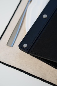 Custom Logo PU Leather Menu Cover Waterproof Menu <b>Folder</b> <b>A4</b> A5 Restaurant Menu Holder - Product Image 6