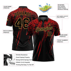 Camiseta de Golf Dry Fit para hombre, camiseta de Polo, uniforme liso 100%, sublimación de poliéster, camisetas de Polo para hombre, camiseta de Polo de Golf con logotipo personalizado - Product Image 5