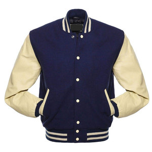 New Arrival Custom OEM Design <b>Men</b> Varsity <b>Jacket</b> <b>Long</b> Sleeve Casual Wear Solid Color <b>Men</b> Baseball <b>Jackets</b> - Product Image 3