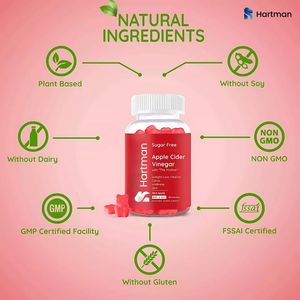 Gummies au vinaigre de cidre de pomme pour adultes Supplément de saveur naturelle enrichi en vitamines pour la digestion Detox Support Immunitaire Boost - Product Image 2