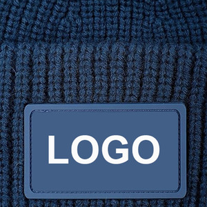 Bonnets d'hiver tricotés sur mesure, en acrylique, avec bordure, logo brodé en 3D, pour usage quotidien, entreprise, extérieur, avec couleur personnalisée - Product Image 2