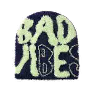 LOGOTIPO personalizado Hombres Mujeres Unisex Invierno Mantener caliente Punto cepillado Fuzzy Alpaca Mohair Gorros - Product Image 4