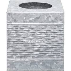 Fournisseur de boîtes à serviettes pour hôtels et restaurants pour commande en gros Distributeur de mouchoirs en métal fini blanc pour cadeaux et occasions spéciales - Product Image 3