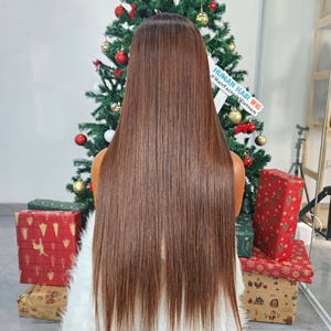 Cheveux humains vietnamiens, couleur naturelle, lisses, double trame, 8-30 pouces, prix d'usine bon marché - Product Image 4