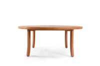 Ensemble de salle à manger rond en bois d'acacia royal Design moderne pour le jardin ou la terrasse Utilisation extérieure Meubles de restaurant durables