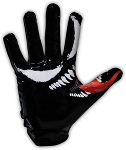 Gants récepteur de football américain imprimés sur mesure pour adultes marque privée en cuir doigt complet QST INTERNATIONAL - Product Image 5