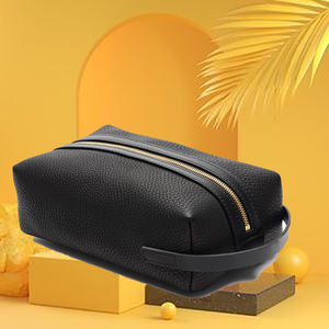 <b>Large</b> Capacity Waterproof Travel Makeup <b>Bag</b> Fashion PU Leather for Toiletry <b>Storage</b> Multi-Functional Zipper Closure Organizer - Product Image 6