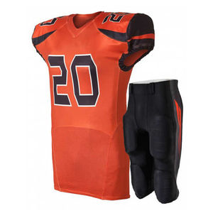 Ensemble d'uniformes de football américain personnalisés par sublimation pour hommes et jeunes, maillot en mesh respirant et pantalon rembourré, kit de sport d'entraînement pour équipe - Product Image 4