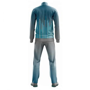 Survêtement athlétique zippé pour homme, survêtement 2 pièces, ensemble fitness à capuche, imprimé par sublimation, tenue de sport d'hiver - Product Image 5