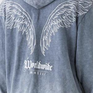 Sweat à capuche délavé à l'acide pour hommes dernière conception très respirant coton délavé à l'acide sweats à capuche pour hommes fabriqués au Pakistan - Product Image 5