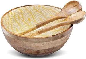 มีนาแฟชั่นหรูหราชามไม้และเรซินพร้อมช้อนเครื่องครัวส่งออก - Product Image 2