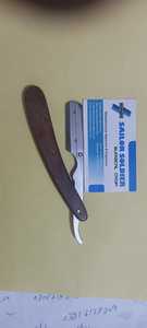 Maquinilla de afeitar recta de primera calidad, maquinilla de afeitar de peluquero de acero inoxidable, maquinilla de afeitar plegable para salón - Product Image 2