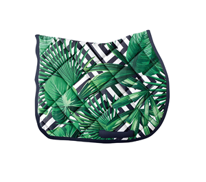 Collection personnalisée Ensemble d'équitation Selle de dressage Plume de paon Sublimation Anglais Sublimation Tapis de selle Premium OEM - Product Image 5