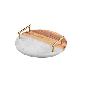Modern Design Marble Serving Tray Home <b>Decor</b> Hot Selling <b>Decorative</b> Gold <b>Edge</b> Marble Serving Tray Best Price . - Product Image 1