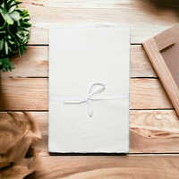 Papier artisanal vintage sans bois, écologique, à bords festonnés, pour agenda, personnalisé, feuilles de 150 g/m², pour écriture, calligraphie, impression, artisanat, amour
