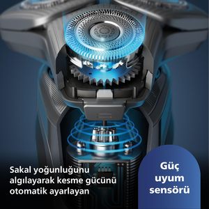 Afeitadora Eléctrica 3 en 1 con Cuchillas Dobles/Triple, Rotatoria, para Uso en Seco/Húmedo, Lámina de Repuesto Lavable, Impermeable IPX7, Cortapelos - Product Image 4