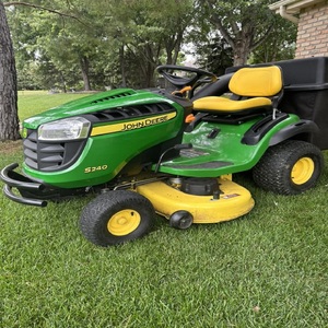 John deeree S240 Lawn Tractor Industrial Grade powered by 2-stroke <b>125cc</b> <b>Engine</b> with 24V Voltage engineered for reliable power - Product Image 1