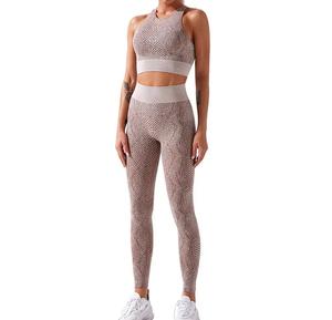 Ensemble de sport pour femmes Leggings de gymnastique Yoga Sport Bra Fitness Leggings sans couture Workout Ensemble de deux pièces Ensemble de vêtements d'entraînement pour femmes - Product Image 1